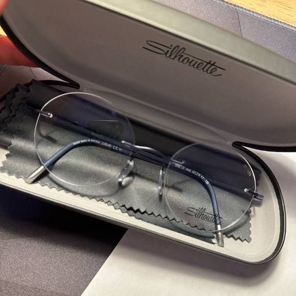 Post On Rimless Frame Silhouette | Accessories | Silhouette Blue Rimless Titan Dynamics ...